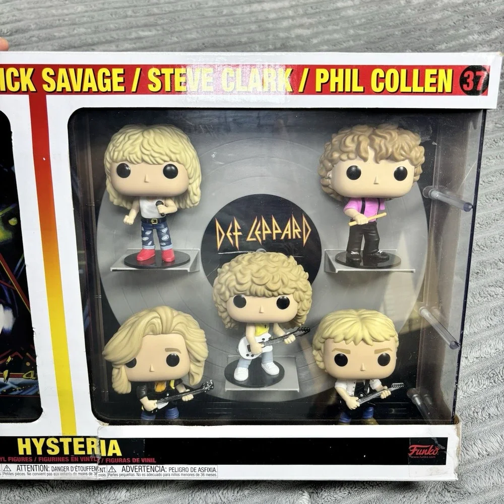 New Funko Pop! 2022 Def Leppard Hysteria Album Deluxe Vinyl 5 Figures Limited Ed